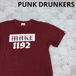 PUNK DRUNKERS パンクドランカーズ 半袖プリントTシャツ W13478