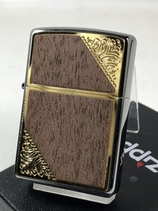 2019年製 Zippo ウッド 木貼り ゴールドアラベスク #2GW-WOOD 新品