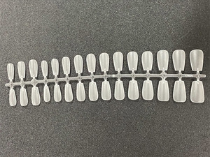 C-0922-80811 ネイルチップ 付け爪 薄型 クリア 艶消 270枚 チップ ショート ロング プレーンチップ 時短ネイル 貼るネイル セルフ つけ爪