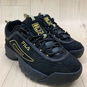 JFK2 FILA フィラ Disruptor2 Splash ディスラプター2スプラッシュ カジュアルシューズ ローカットシューズ 厚底 ブラック レディース 23cm