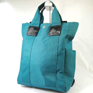 12★【商品ランク:B】アナスイ ANNA SUI ロゴデザイン 2way ハンドバッグ リュックサック バックパックデイパック 肩掛け 婦人鞄