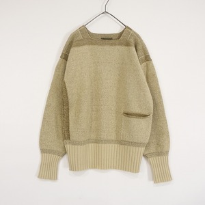 【美品/定価3.8万】ナイジェルケーボン Nigel Cabourn *RED CROSS MODIFIED KNIT*48セータースクエアネック(2-2410-149)【30K42】