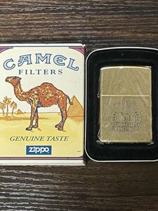 zippo CAMEL GOLD Antique Brass 限定品 キャメル ゴールド 1996年製 FILTERS GENUINE TASTE デットストック 年代物 アンティーク ブラス