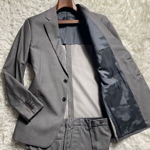 超ド級のXXL!!!別格のヘリンボーン!!!【アルマーニ ARMANI COLLEZIONI】最高級ウール生地!!! スーツ セットアップ 54◎ 3L◎ 2XL◎