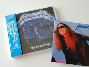 【CSR刻印/マト1/ポスター付】Metallica/ Ride The Lightning 帯付CD CBS/SONY 25DP5340 88年盤,メタリカ,Trapped Under Ice,Call Of Ktulu