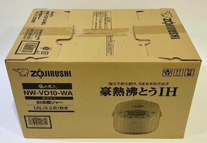 展示品未使用 ZOJIRUSHI/象印 極め炊き IH炊飯器 NW-VD10-WA 2023年製 5.5 合 ホワイト 黒まる厚釜