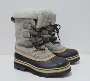 SOREL ソレル レディース カリブー スノーブーツ グレー US6 23cm CARIBOU NL1005-051