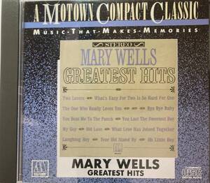 メリー・ウェルズ（Mary Wells）「グレイテスト・ヒッツ（Greatest Hits）」【ベスト盤】（A5）CD