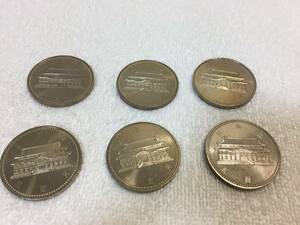 沖縄復帰20年記念　1992年　平成4年　500円　6枚　白銅貨　未使用