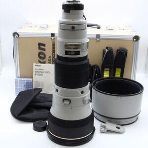 【極上品】 Nikon ED AF-S NIKKOR 600mm F4 D II ライトグレー #3905