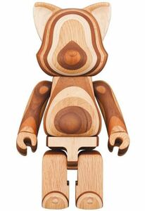 NY@BRICK カリモク LAYERED WOOD 400％ be@rbrick medicom toy MEDICOM TOY ニャブリック ベアブリック メディコムトイ レイヤード ウッド