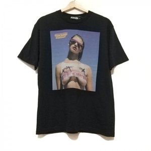 ヒステリックグラマー HYSTERIC GLAMOUR 半袖Tシャツ サイズS - 黒×ブルーグレー×マルチ メンズ クルーネック/PLAYBOY 美品 トップス