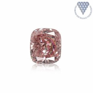 0.16 ct FANCY ORANGY PINK CUSHION GIA 天然 ダイヤモンド ルース DIAMOND EXCHANGE FEDERATION