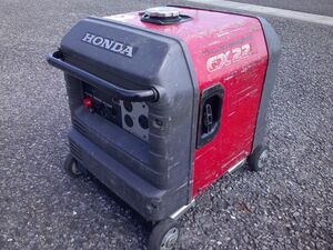 【埼玉県熊谷市引き取り限定】中古 HONDA ホンダ 2.2kVA 50Hz/60Hz 低騒音フルカバー発電機 EX22（車輪あり）