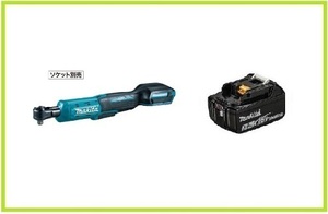 マキタ 18V 充電式ラチェットレンチ WR180DZ+バッテリ(BL1830B) [充電器別売]【日本国内・マキタ純正品・新品/未使用】