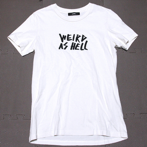 ディーゼル WEIRD AS HELL Tシャツ XS DIESEL ロゴ クリーム