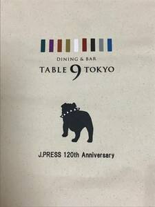 J.Press 120th Anniversary Dining Bar Table 9 Tokyo トートバッグ　Jプレス