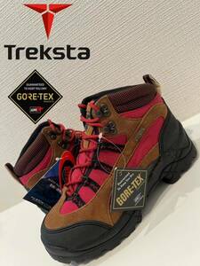 ★未使用★タグ付き★GORE-TEX★ゴアテックス★Treksta★トレクスタ★Evolution GTX★トレッキングシューズ★赤×茶色×黒★23.0cm★