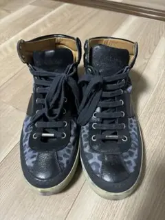 JIMMY CHOO 黒 グレー　スニーカー