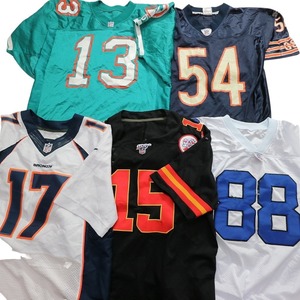 【訳あり】 古着卸 まとめ売り プロチーム NFL ゲームシャツ ユニフォーム 23枚セット (メンズ ) ブロンコス ドルフィンズ W7166