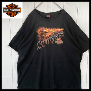 【USED】 ハーレーダビッドソン Harley Davidson バイカー Tシャツ USA 古着 ブラック 大きいサイズ（XXL相当 ）☆送料無料☆ 