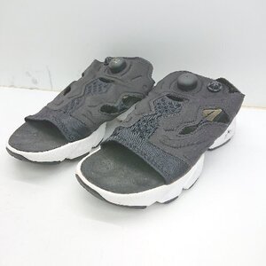 ◇ Reebok リーボック V69436 サンダル サイズ25 ブラック レディース メンズ E