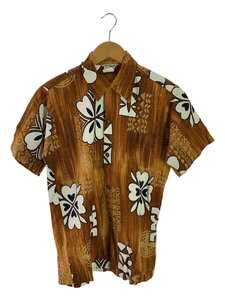 Vintage/60s～70s/Paradise Hawaii/アロハシャツ/SIZE:S/コットン/BRW/総柄