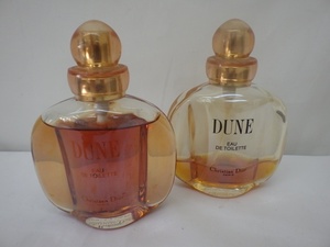 2本 クリスチャンディオール Dior DUNE 50ml 香水 EDT オードトワレ 中古品 240615