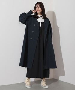 「BEAMS HEART」 トレンチコート SMALL ネイビー レディース