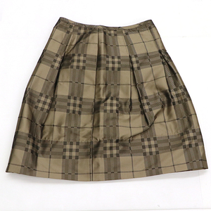 バーバリーロンドン BURBERRY ボックスプリーツスカート FXA34-023-42 ポリエステル100％ 表記サイズ 38 【yy】【中古】4000065801703026