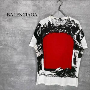 『BALENCIAGA』バレンシアガ (L) グラフィックプリントTシャツ