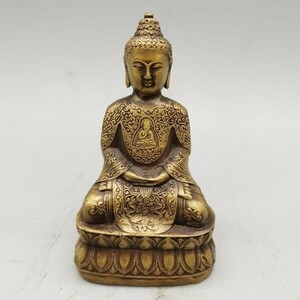 旧家蔵出 古玩 密教仏像置物如来仏祖像蔵仏釈迦牟摩尼仏 復古 327