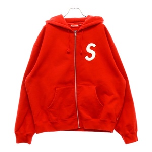 SUPREME シュプリーム 23AW S Logo Zip Up Hooded Sweatshirt エスロゴ ジップアップ フーディ スウェットパーカー レッド