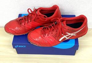 アシックス デスタッキ FF TF DESTAQUE レッド 27.5ｃｍ 赤　ASICS サッカー フットサル 1111Ａ００４－６００ フットサルシューズ