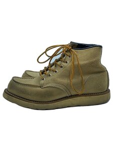 RED WING◆プリント羽根タグ/レースアップブーツ・6インチクラシックモックトゥ/US7/IVO/スウェード//