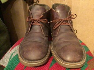 CLARKS DESERT BOOTS SIZE US 9 (27cm) クラークス デザート ブーツ レザー 革靴