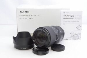 ★TAMRON 50-400mm F4.5-6.3 Di III VC VXD ソニーEマウント用 A067★元箱付き#H0042406016A