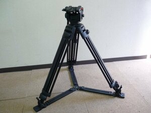 【中古品】★Manfrotto★マンフロット★三脚+プロビデオ雲台★525MVB★501HDV★a1686