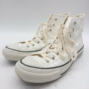 ◇ CONVERSE オーガニックタンニング加工 環境 converse e.c.lab ハイカットスニーカー サイズ25.0 ホワイト系 メンズ E