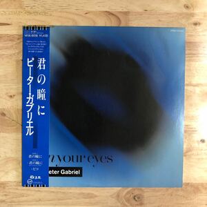 LP 5th「SO」収録の名曲!! PETER GABRIEL ピーター・ガブリエル/IN YOUR EYES 君の瞳に[1986年国内盤12inch:帯:解説付:14VA-9018]★GENESIS