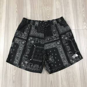 THE NORTH FACE Novelty Versatile Short L Black ノースフェイス バーサタイル ショーツ ショートパンツ ノベルティ バンダナ ペイズリー 