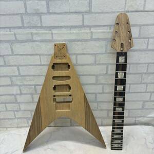 未使用 未塗装 ワーモス Warmoth Vシェイプ ギター ボディ & ネック 464