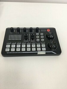 1円スタート 訳有 BONKYO カラオケセット 家庭用 DJミキサー ライブサウンドカード ボイスチェンジャー ポップガード ブラック A07791