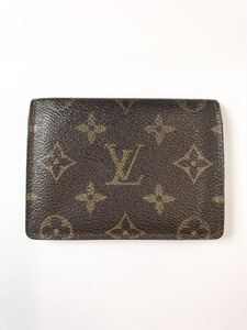 (D) LOUIS VUITTON ルイヴィトン モノグラム ポルト2カルト ヴェルティカル パスケース 送料250円