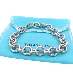 希少 美品 Tiffany&Co. ティファニー ドーナツ リンク シルバー ブレスレット SV925 YO258