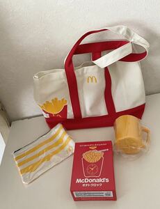 McDonald ＊ マクドナルド ポテトクロック トートバッグ ポーチ マグカップ＊ Coleman アウトドア