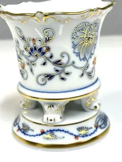 『美品』 MEISSEN マイセン 朱金オニオンベース