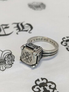 CHROME HEARTS / クロムハーツ バタフライ クロス カクテル リング 17号 