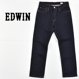 EDWIN DAILY JEANS エドウィン ★ EDL02M 日本製 スリムストレート デニム パンツ ダークインディゴ メンズ S