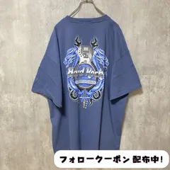 古着 used　Hard Rock HOTEL&CASINO　半袖バックプリントTシャツ　ワンポイント　ネイビー　紺